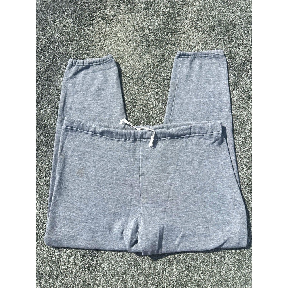 Russell Athletic Vintage Made USA Sweatpants Mens XL Gray Fleece Joggers